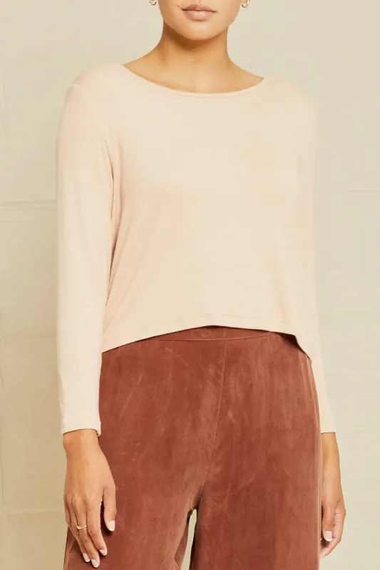 Ines Dream Rib Top - Rose sold by Amour Vert