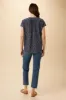 Renata Washable Silk Blouse - Trieste Dot sold by Amour Vert