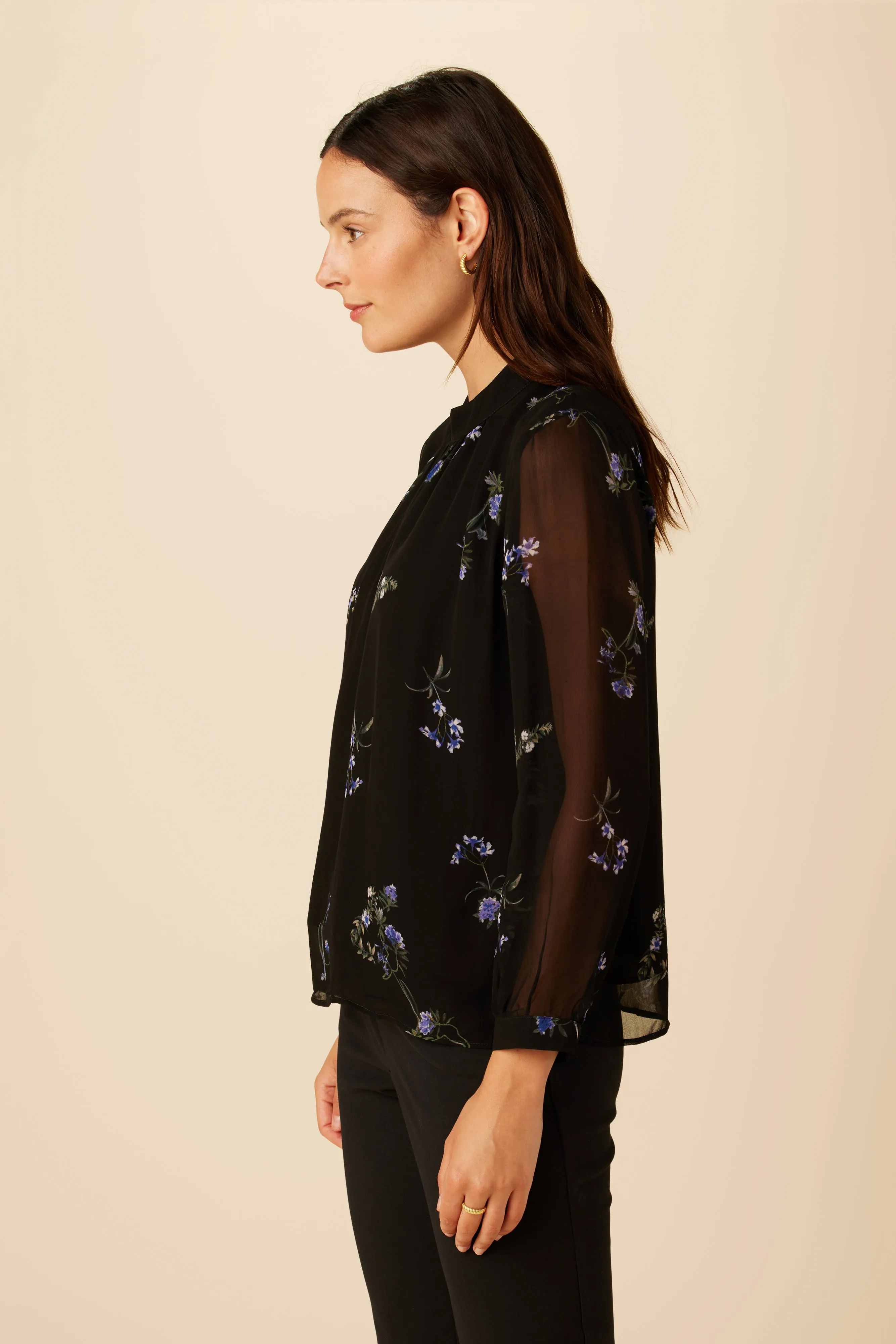 Jeanne Chiffon Blouse - Nahlia Floral sold by Amour Vert product image thumbnail 2