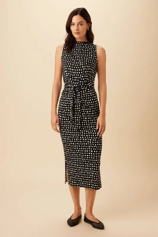 Castile Reverie Knit Dress - Valencia Dot Black sold by Amour Vert