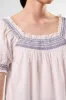 Embroidered Smocked Top - White Cobalt Embroidery sold by Amour Vert
