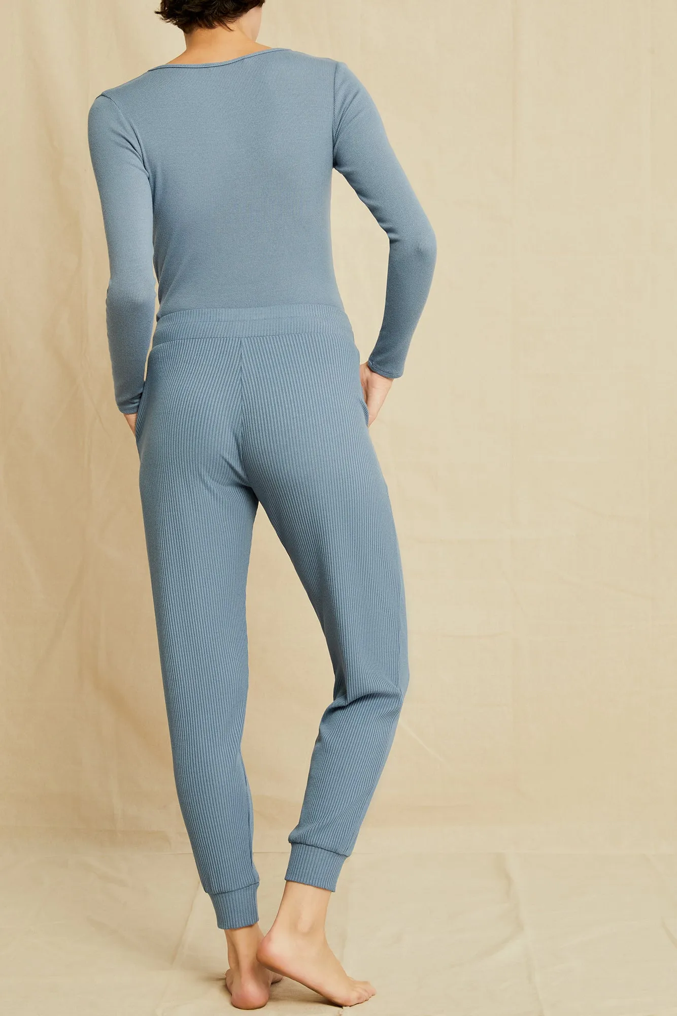 Skylar Paris Rib Joggers - Horizon sold by Amour Vert product image thumbnail 3