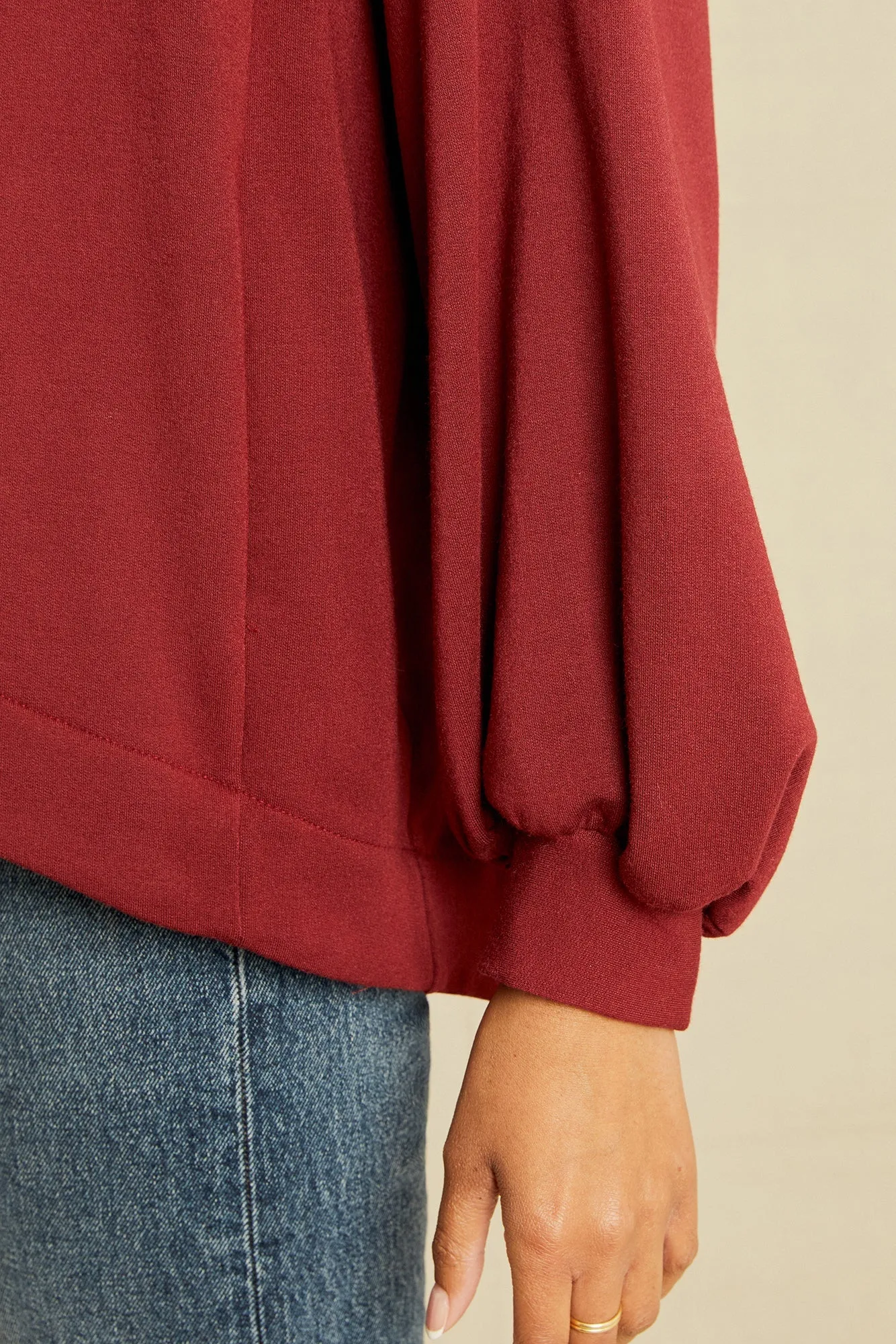 Anna Fleece Cardigan - Mulberry sold by Amour Vert product image thumbnail 4