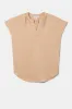 Renata Stretch Silk Blouse - Biscotti sold by Amour Vert