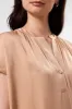 Renata Stretch Silk Blouse - Biscotti sold by Amour Vert