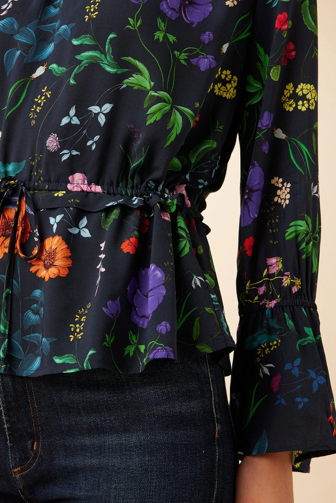 Paige Ecovero Blouse - Stella Floral Navy sold by Amour Vert product image thumbnail 5