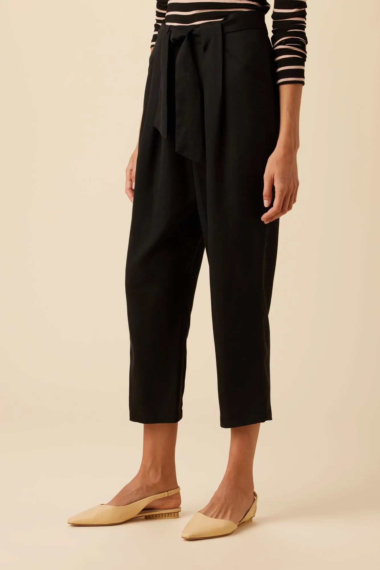 Anissa TENCEL™ Twill Pant - Black sold by Amour Vert