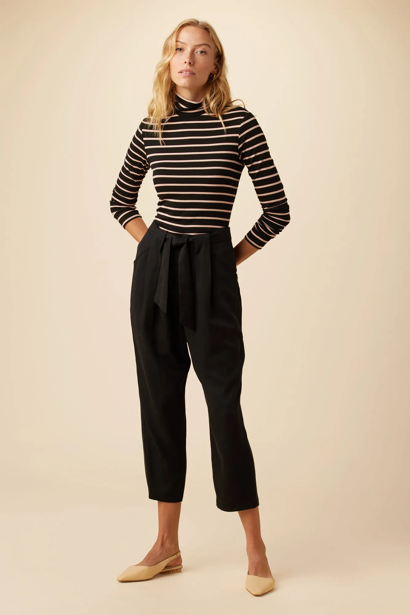 Anissa TENCEL™ Twill Pant - Black sold by Amour Vert product image thumbnail 2