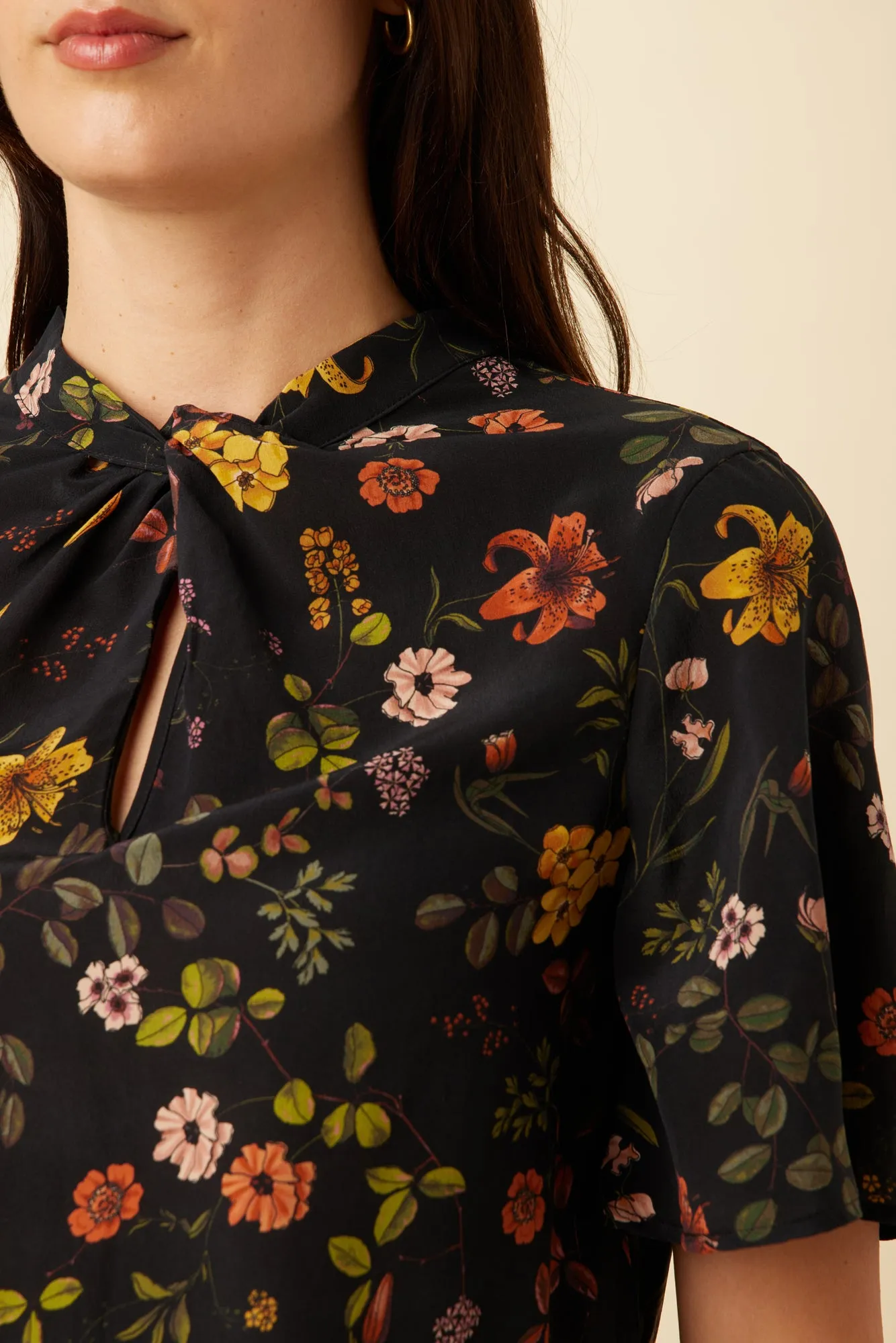 Seville Washable Silk Blouse - Saint Germain Floral sold by Amour Vert product image thumbnail 4