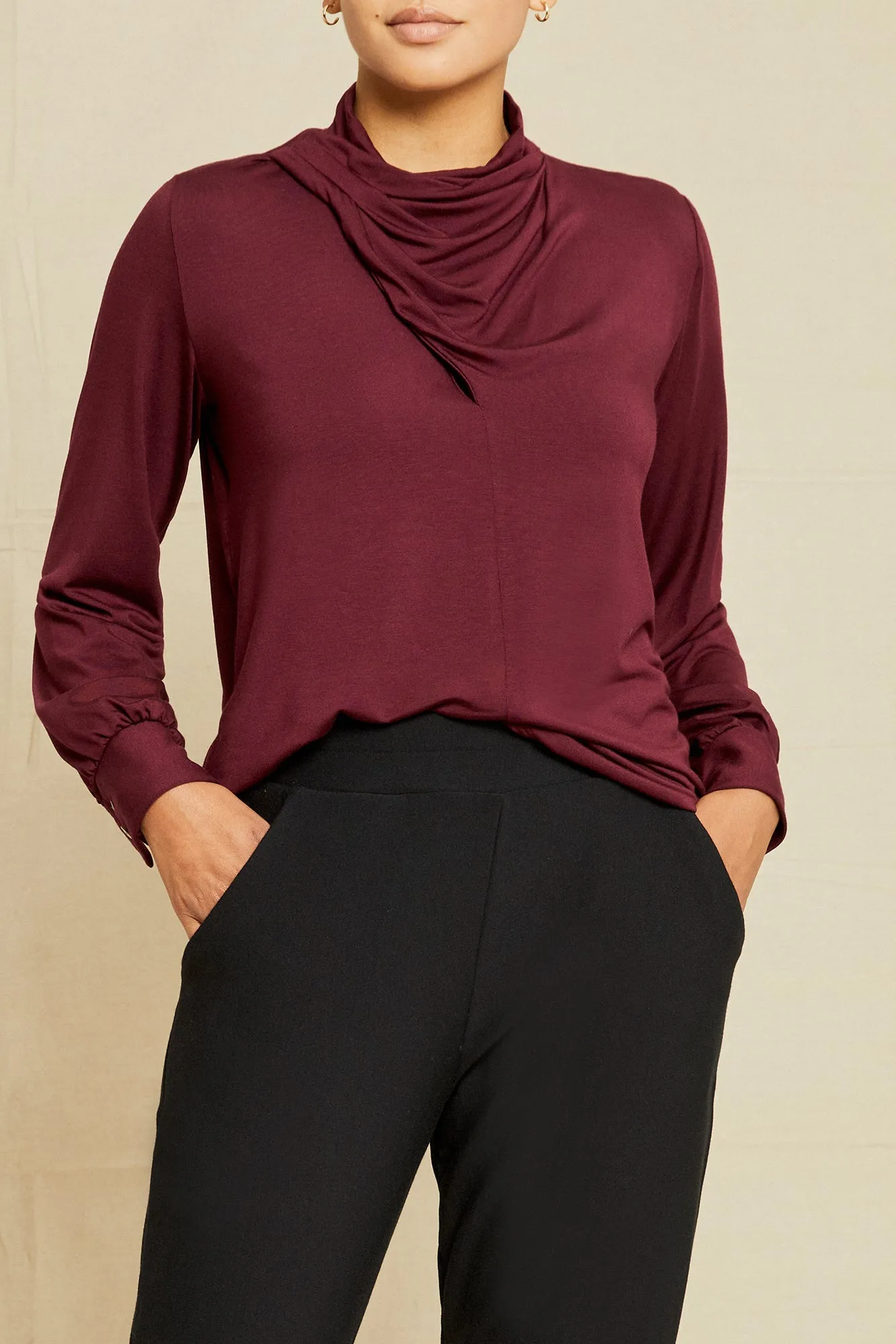 Leone Modal Top - Plum sold by Amour Vert