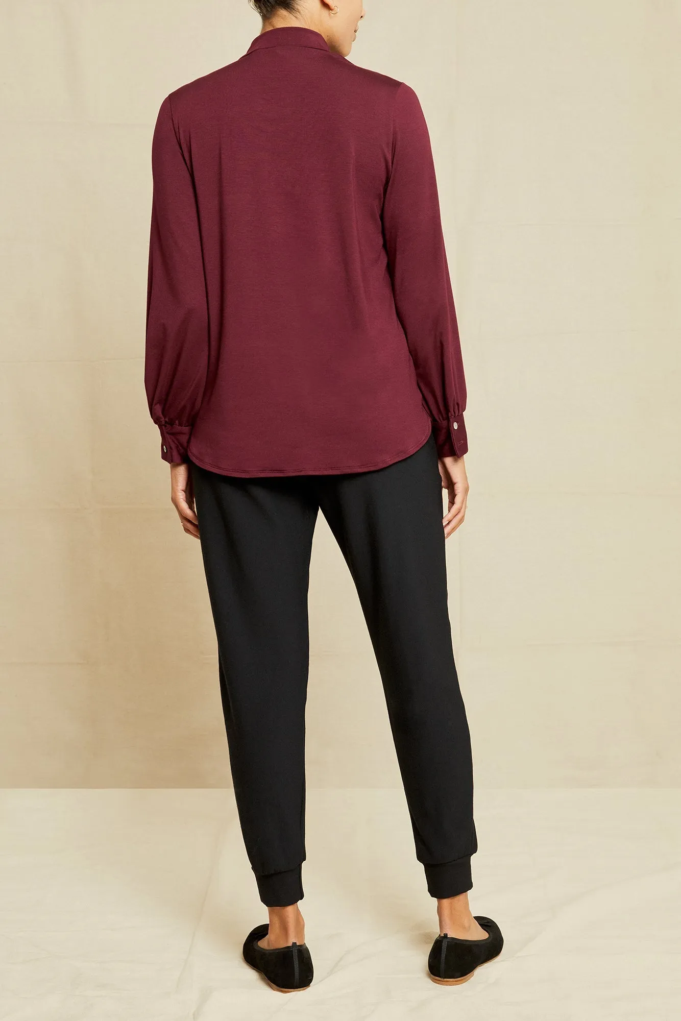 Leone Modal Top - Plum sold by Amour Vert product image thumbnail 3