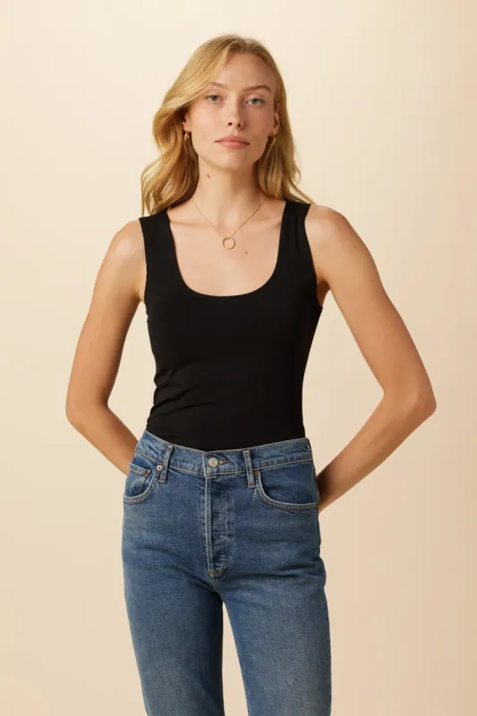 Iris Modal Tank - Black - ReAmour sold by Amour Vert