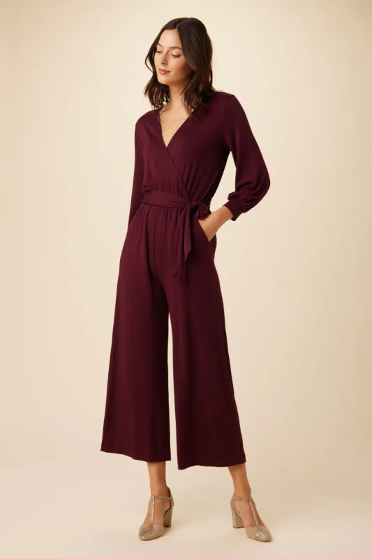 Everley Modal Jumpsuit - Plum sold by Amour Vert