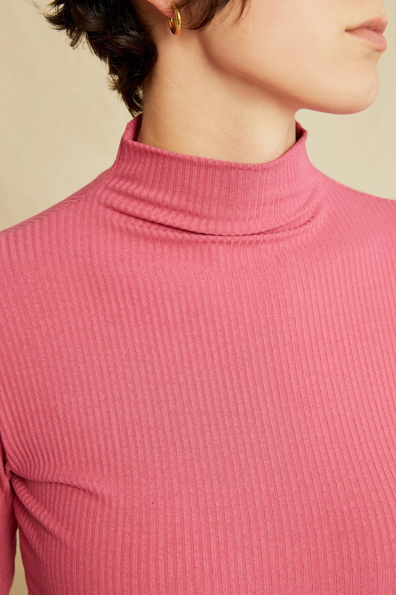 Lux Paris Rib Turtleneck - Stargazer sold by Amour Vert product image thumbnail 5