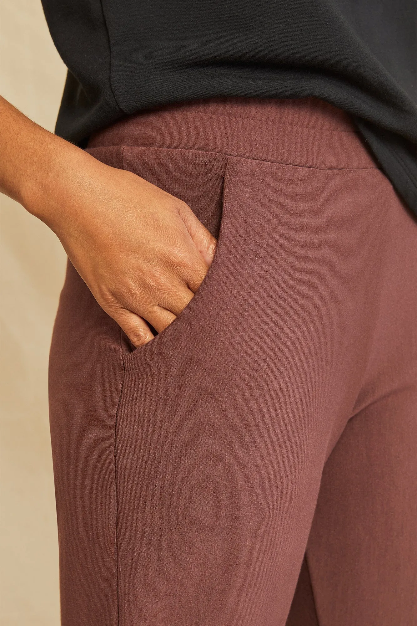 Skylar Luxe Fleece Joggers - Mocha sold by Amour Vert product image thumbnail 4