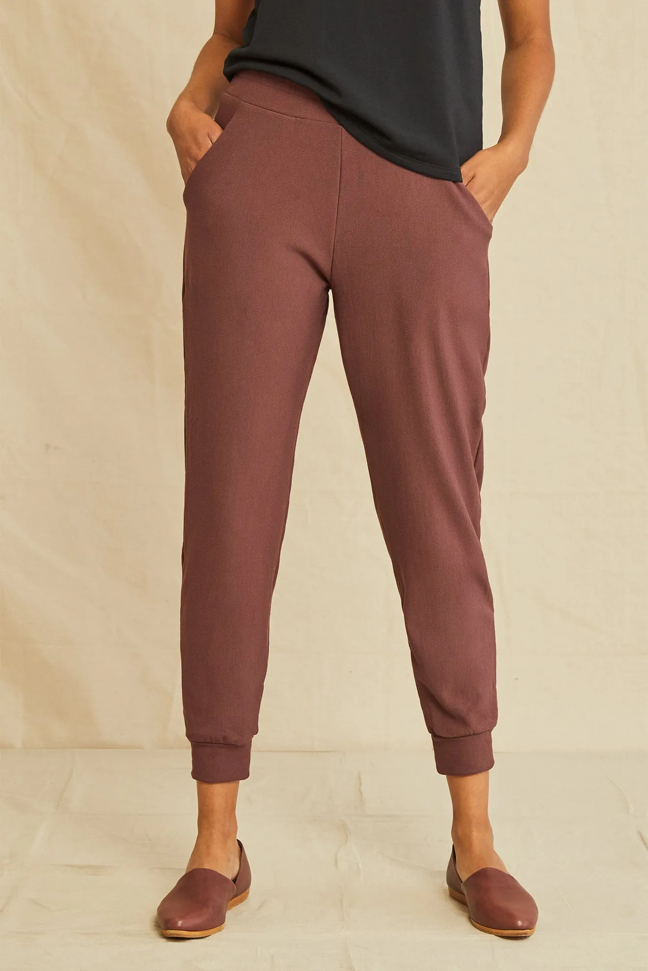 Skylar Luxe Fleece Joggers - Mocha sold by Amour Vert