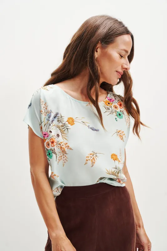 Margeaux Zero-Waste Blouse - Cannes Floral - ReAmour sold by Amour Vert