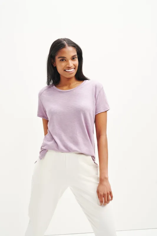 Leif Reverie Slub Tee - Lavender sold by Amour Vert