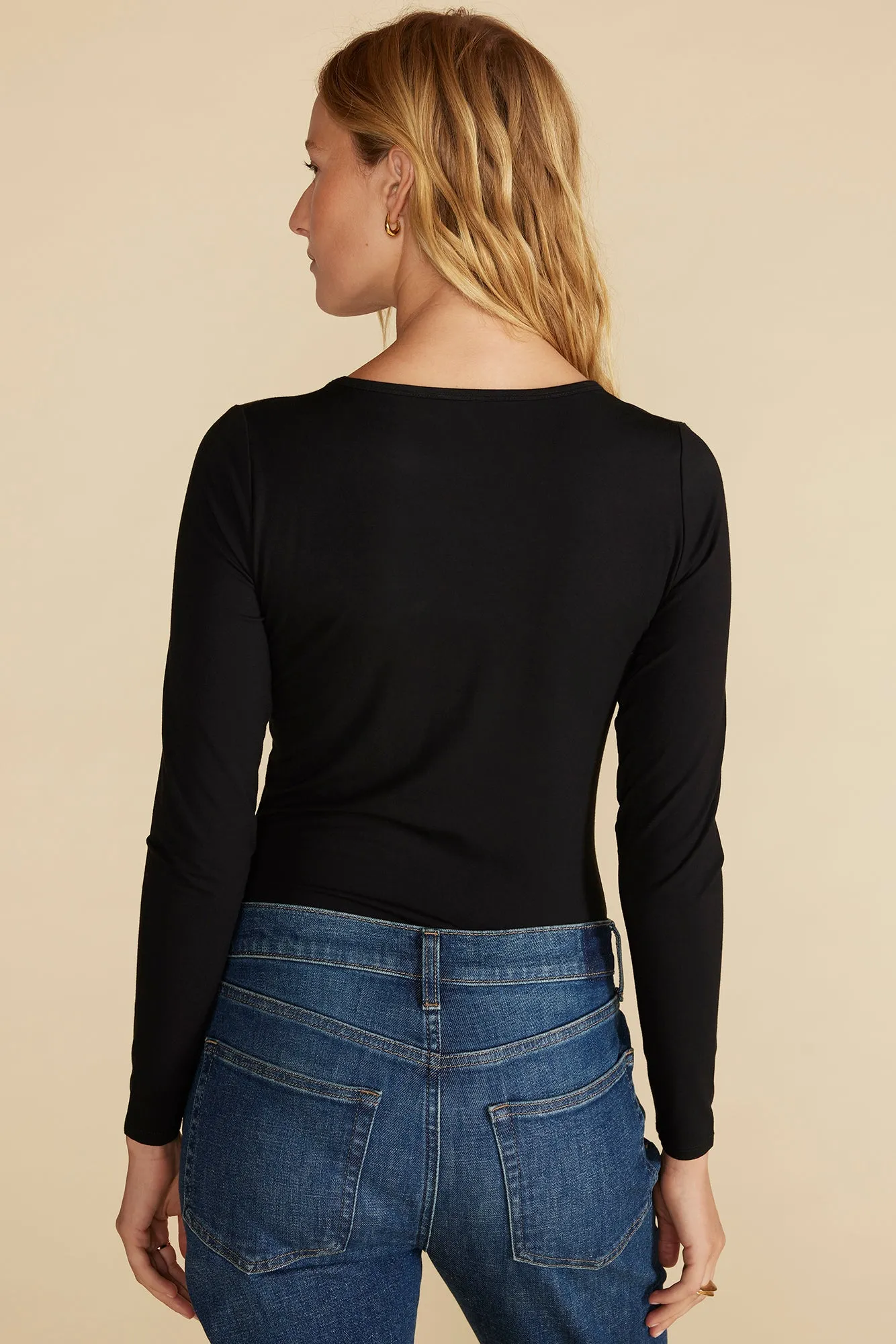 Elea Bamboo Knit Bodysuit - Black sold by Amour Vert product image thumbnail 4