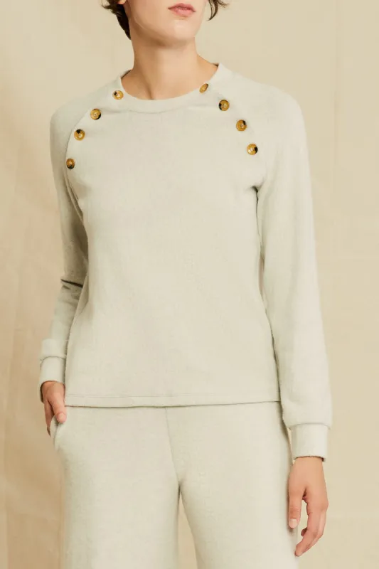 August Nouveau Fleece Top sold by Amour Vert