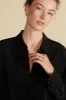 Bixby Washable Silk Blouse - Black sold by Amour Vert