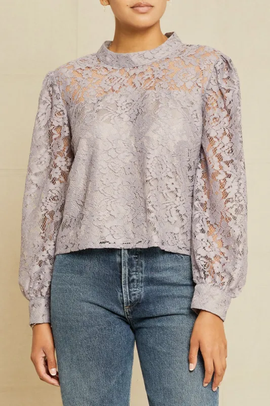 Mathea Upcycled Lace Top - Rosette - ReAmour made by Amour Vert