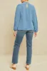 Papillon Cottonseed Cupro Blouse - Azure sold by Amour Vert