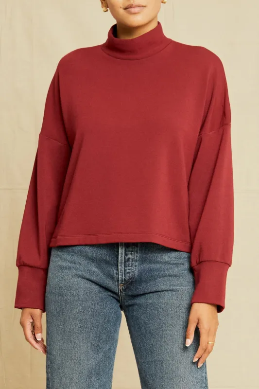 Aubin Fleece Top - Mulberry sold by Amour Vert