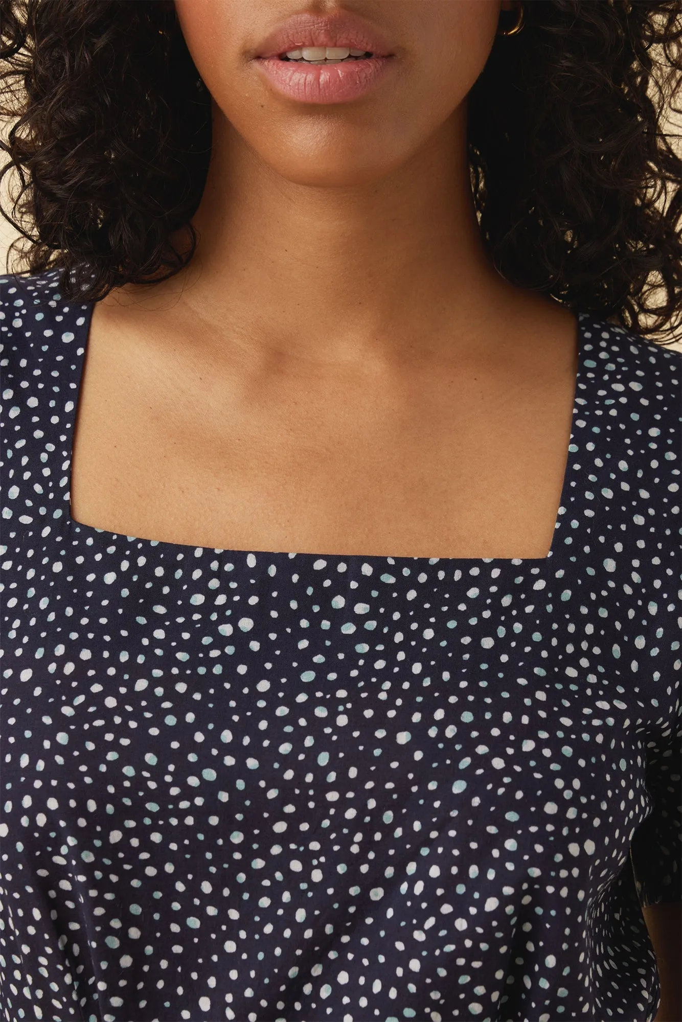 Ria Organic Cotton Dress - Trieste Dot - ReAmour sold by Amour Vert product image thumbnail 4