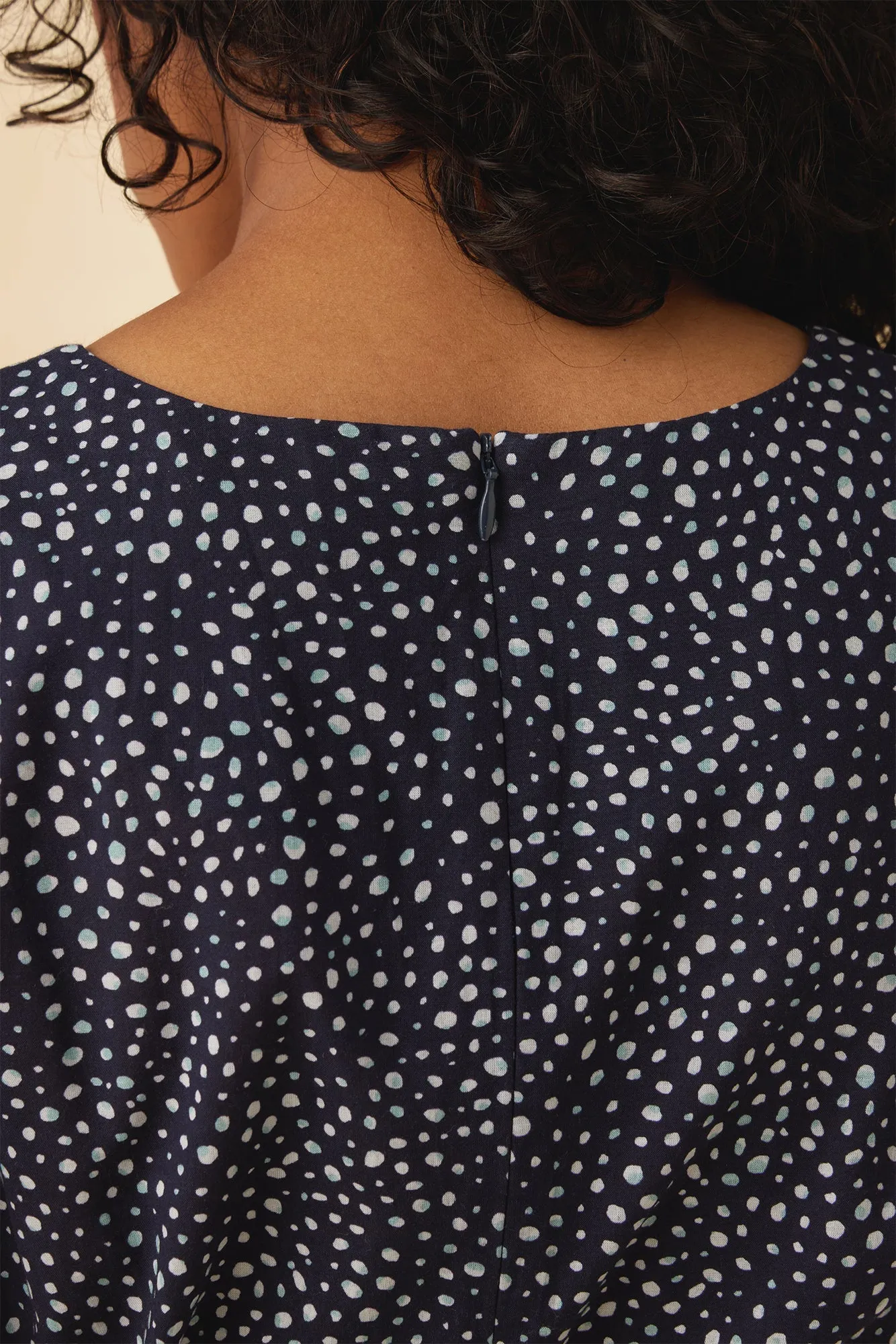Ria Organic Cotton Dress - Trieste Dot - ReAmour sold by Amour Vert product image thumbnail 5
