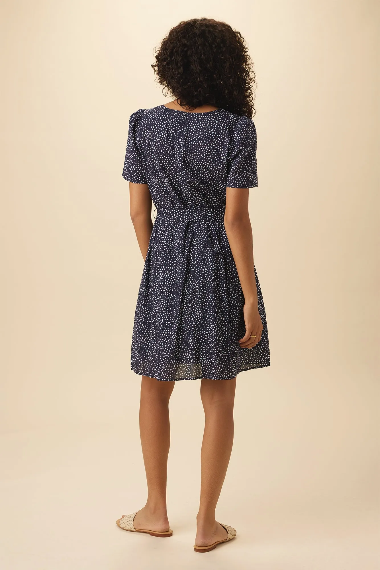 Ria Organic Cotton Dress - Trieste Dot - ReAmour sold by Amour Vert product image thumbnail 3