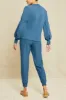 Maggie Luxe Fleece Top - Azure sold by Amour Vert