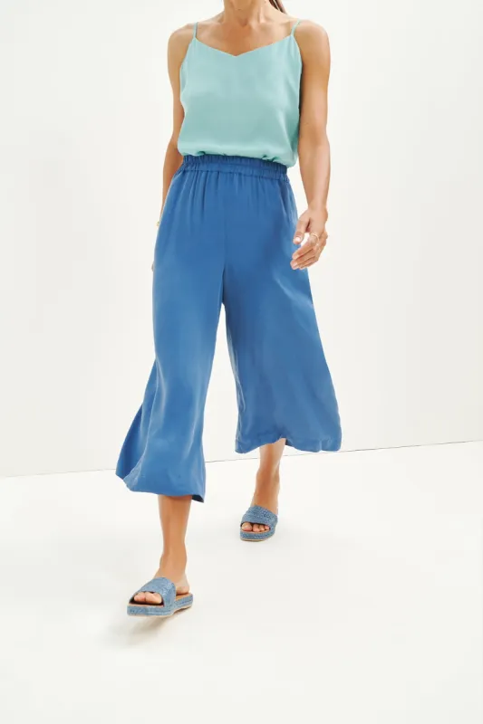 Leo Cottonseed Cupro Pants - Slate sold by Amour Vert