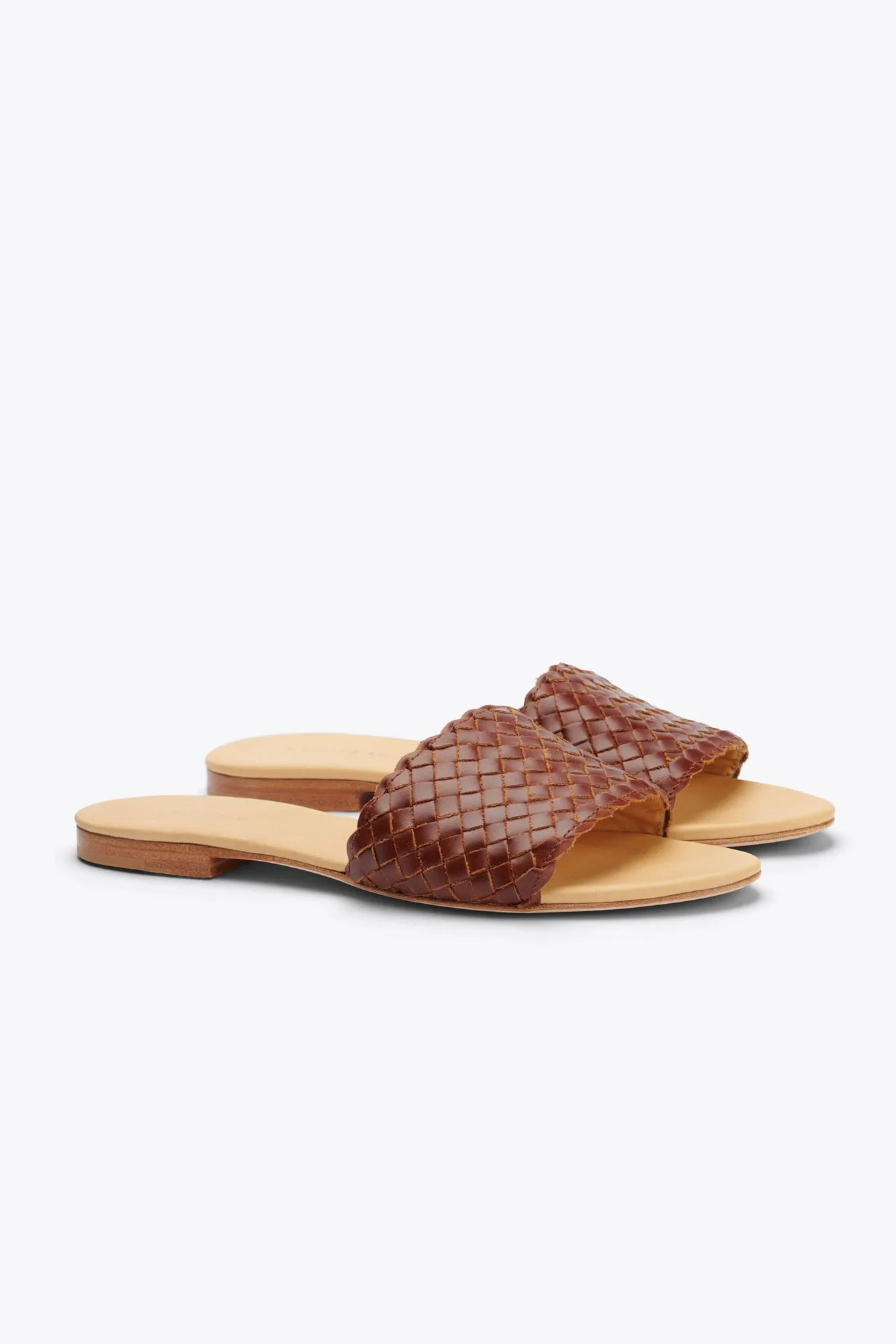 Nisolo Isla Woven Slide Sandal - Brandy sold by Amour Vert product image thumbnail 3