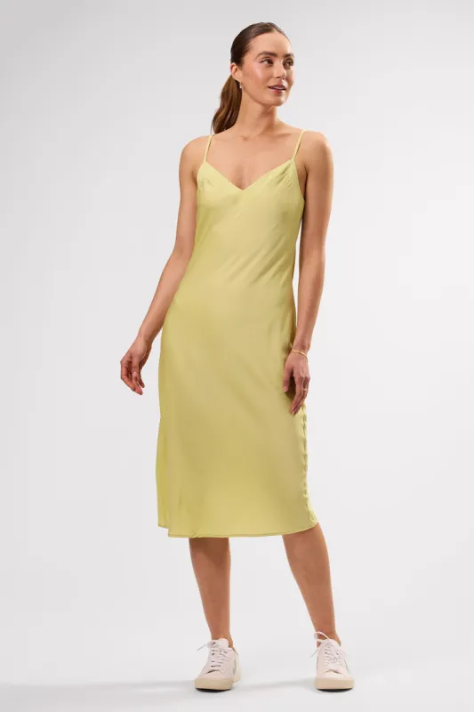 Briana Washable Silk Dress - Melon sold by Amour Vert