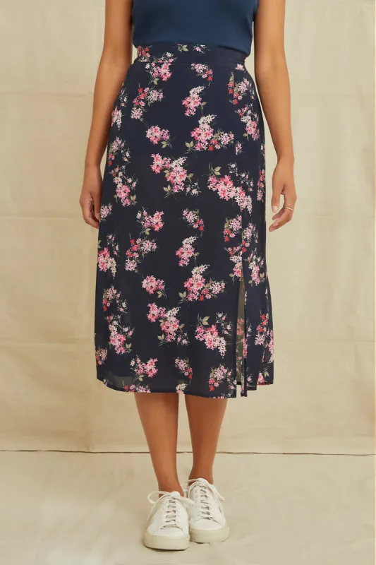 Ollie Midi Skirt - Whitby Floral sold by Amour Vert