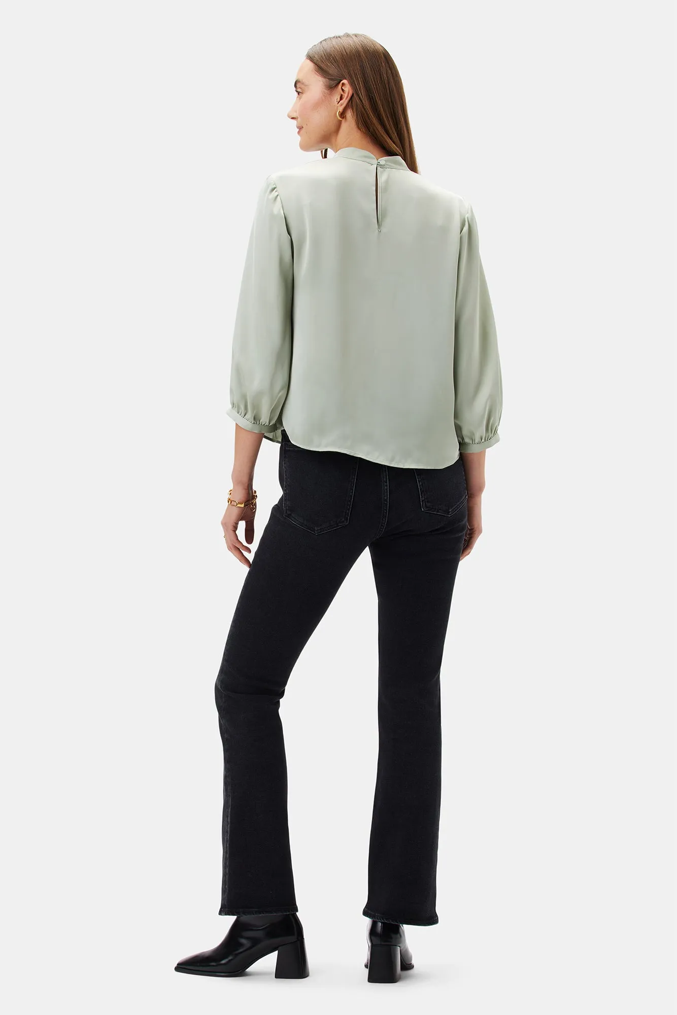 Jeanne 3/4 Sleeve Blouse - Mint Green sold by Amour Vert product image thumbnail 4