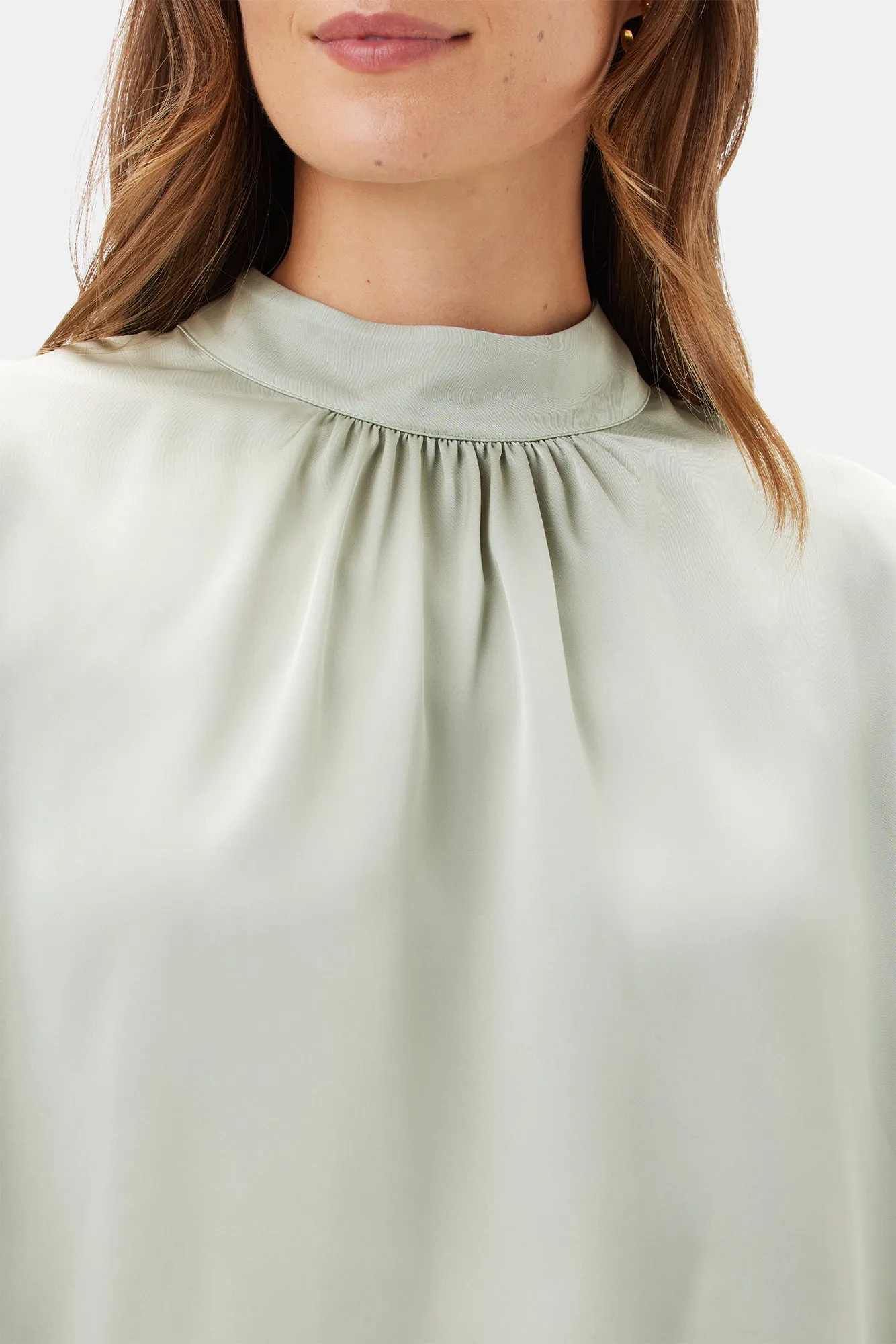 Jeanne 3/4 Sleeve Blouse - Mint Green sold by Amour Vert product image thumbnail 2
