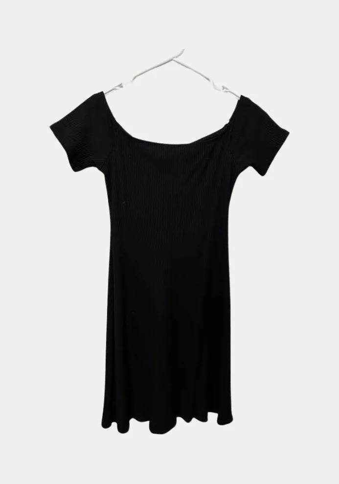 Selina Rib Dress - Black - ReAmour sold by Amour Vert