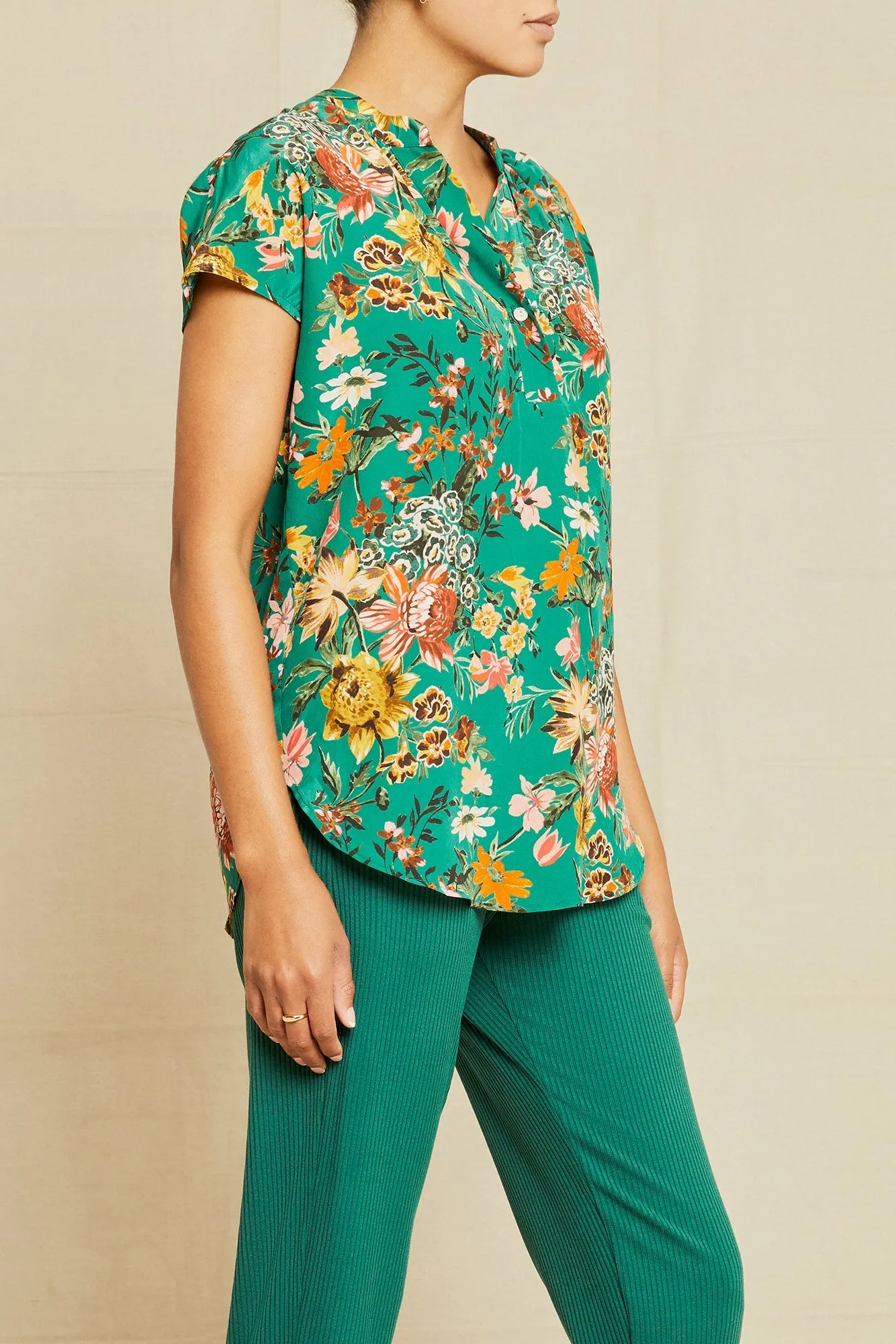 Renata Washable Silk Blouse - Rosalind Floral sold by Amour Vert product image thumbnail 3