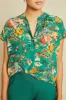 Renata Washable Silk Blouse - Rosalind Floral sold by Amour Vert