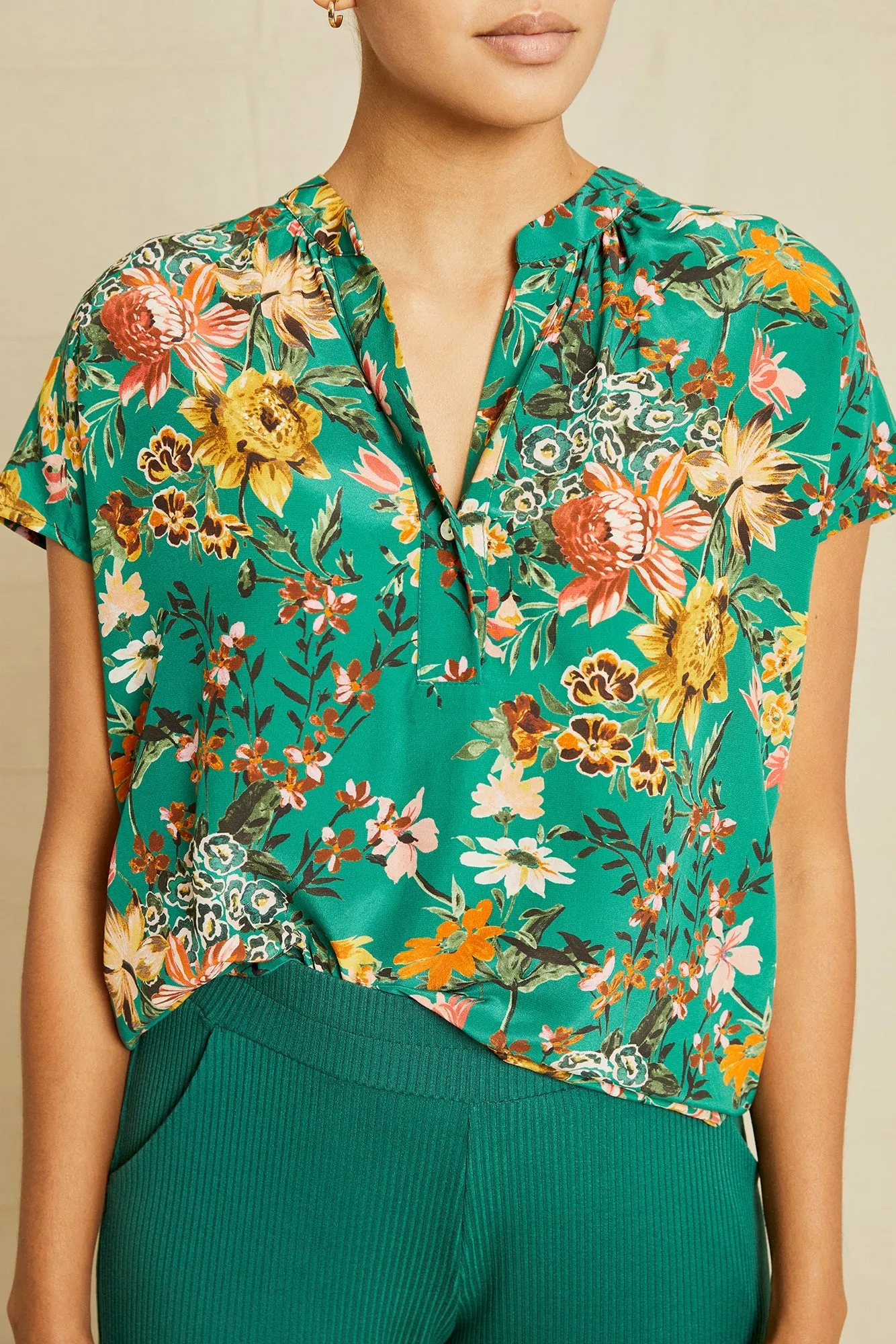Renata Washable Silk Blouse - Rosalind Floral sold by Amour Vert product image thumbnail 5