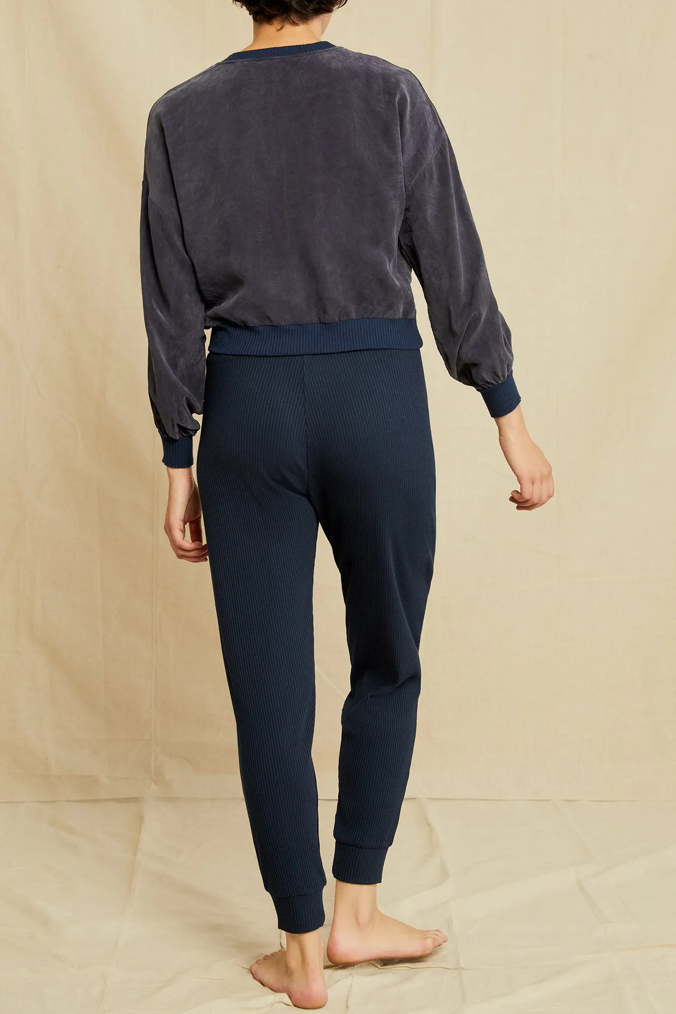 Mari Mixed Cupro Top - Ocean - ReAmour sold by Amour Vert product image thumbnail 3