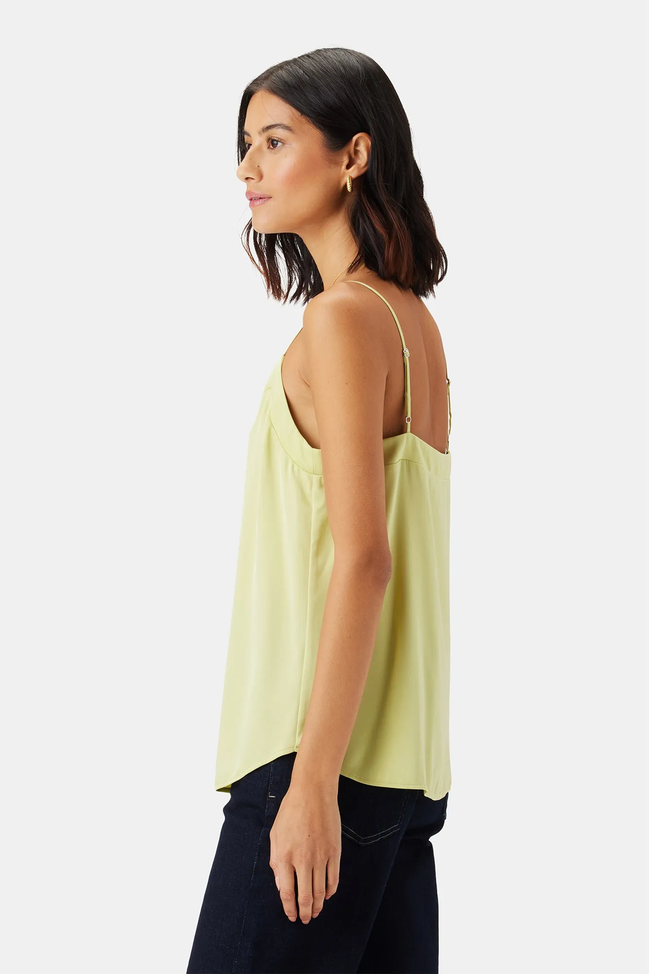 Barlow Stretch Silk Tank - Melon sold by Amour Vert product image thumbnail 3