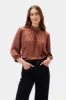 Jeanne 3/4 Sleeve Blouse - Cafe sold by Amour Vert