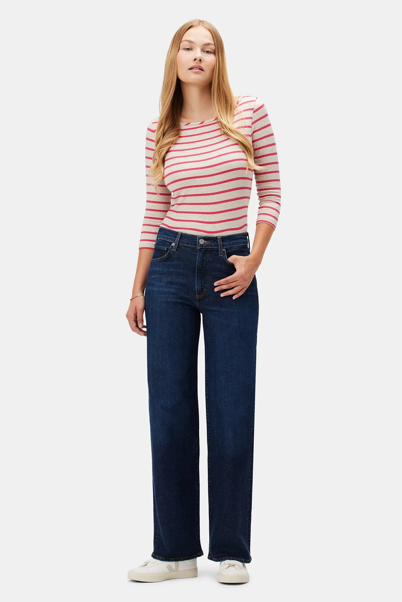 AGOLDE Harper Wide Straight Jean - Formation sold by Amour Vert product image thumbnail 4