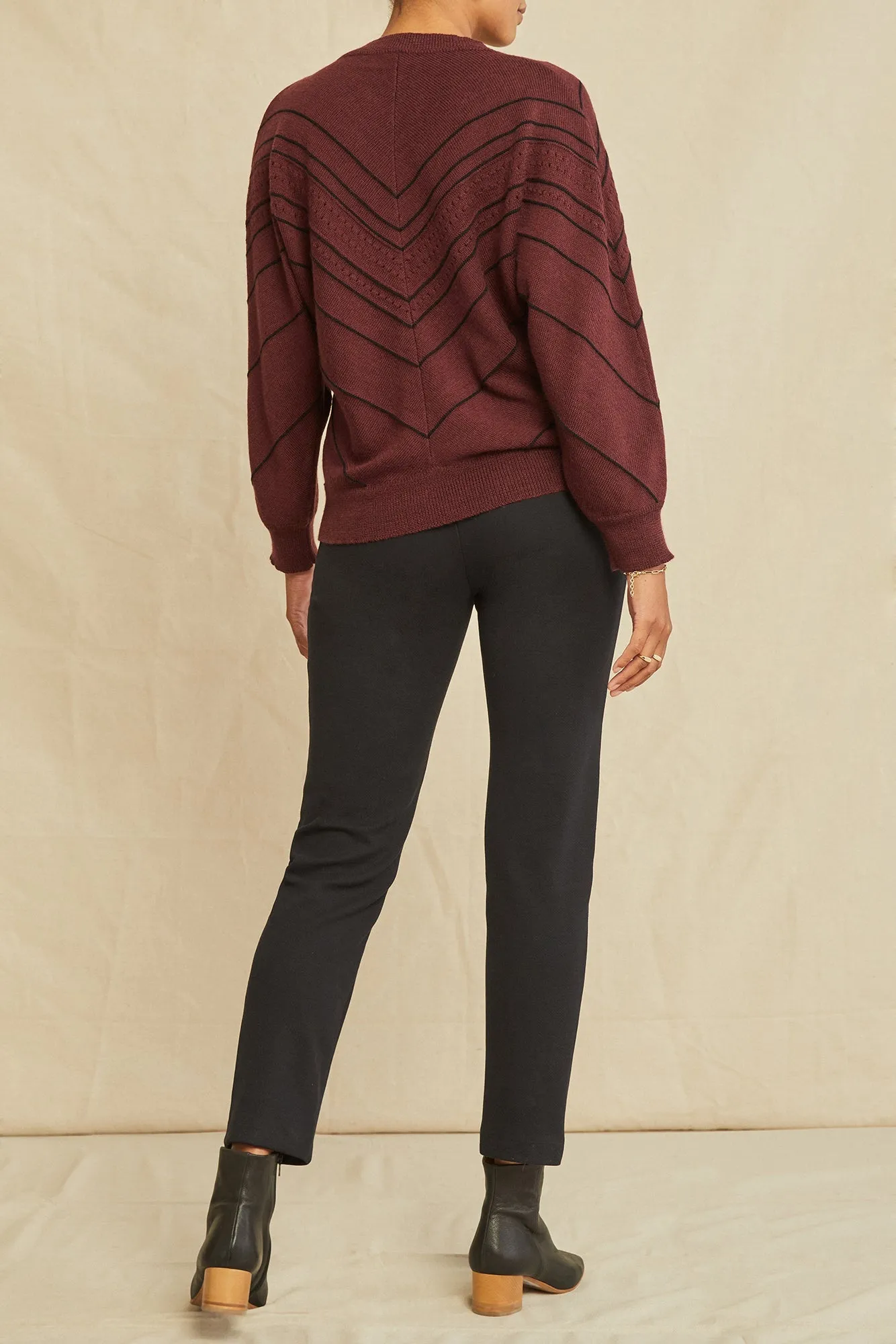 Minerva Wool Sweater - Pinot Black sold by Amour Vert product image thumbnail 2