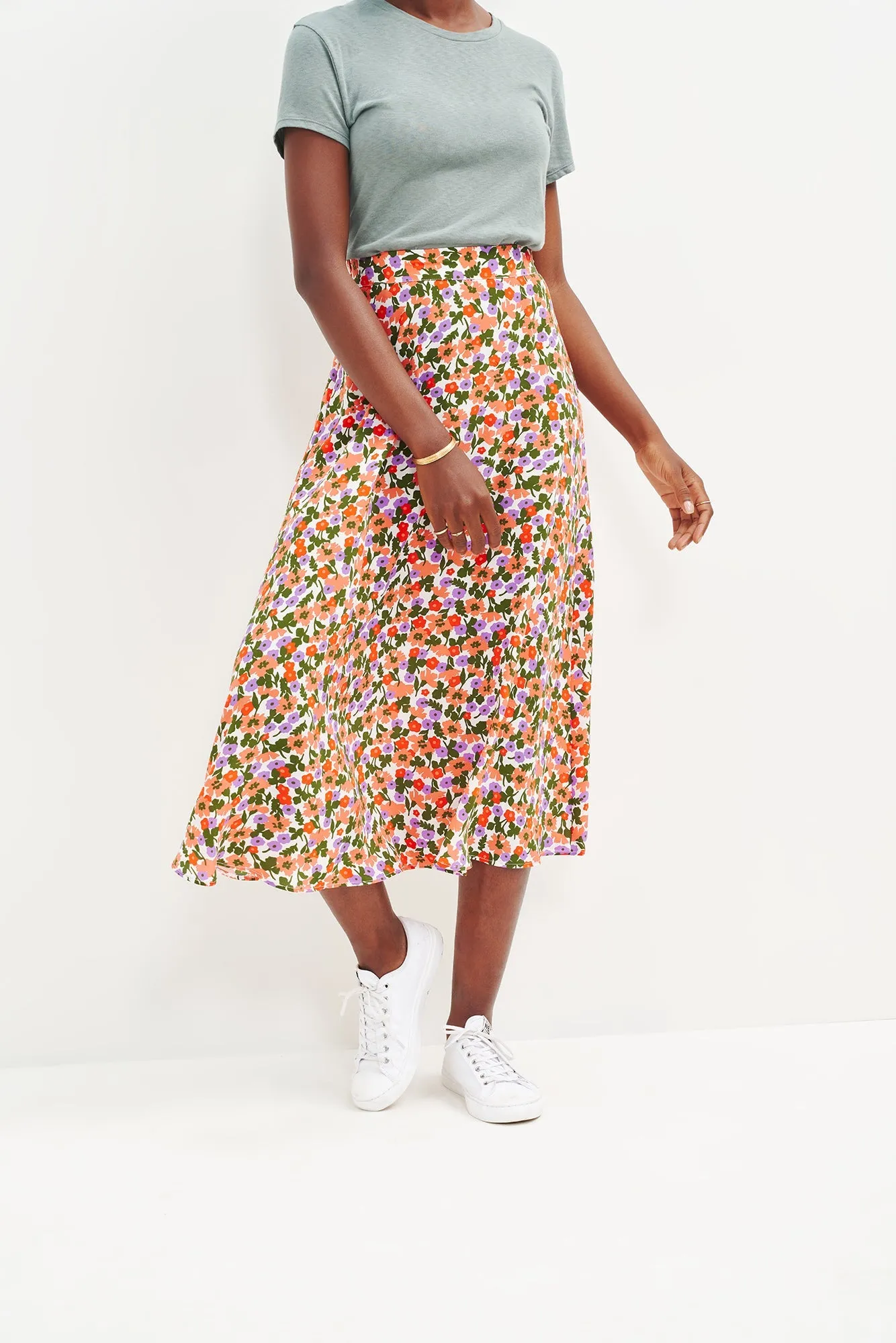 Blaze Washable Silk Skirt - Seaside Floral sold by Amour Vert product image thumbnail 2