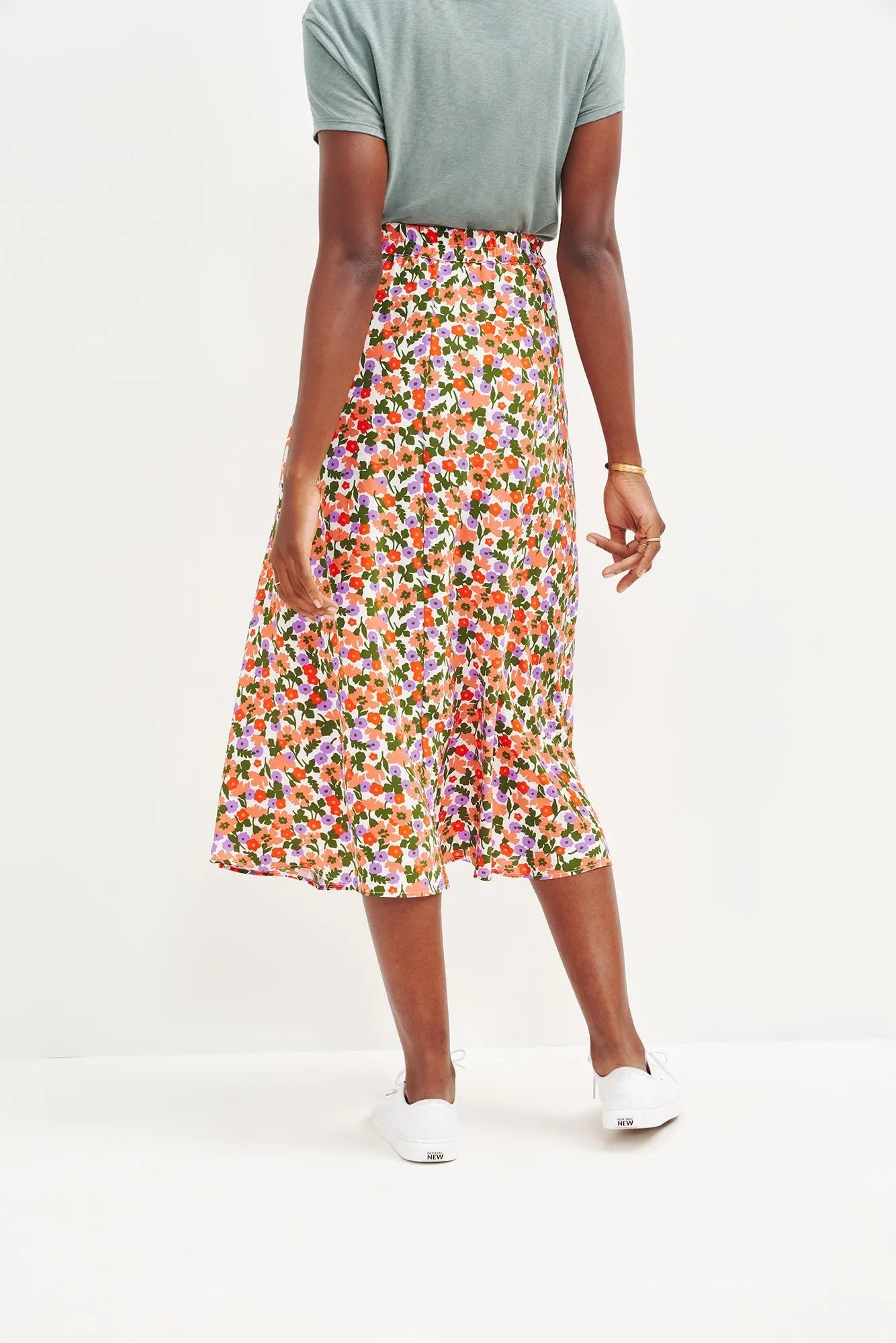 Blaze Washable Silk Skirt - Seaside Floral sold by Amour Vert product image thumbnail 5