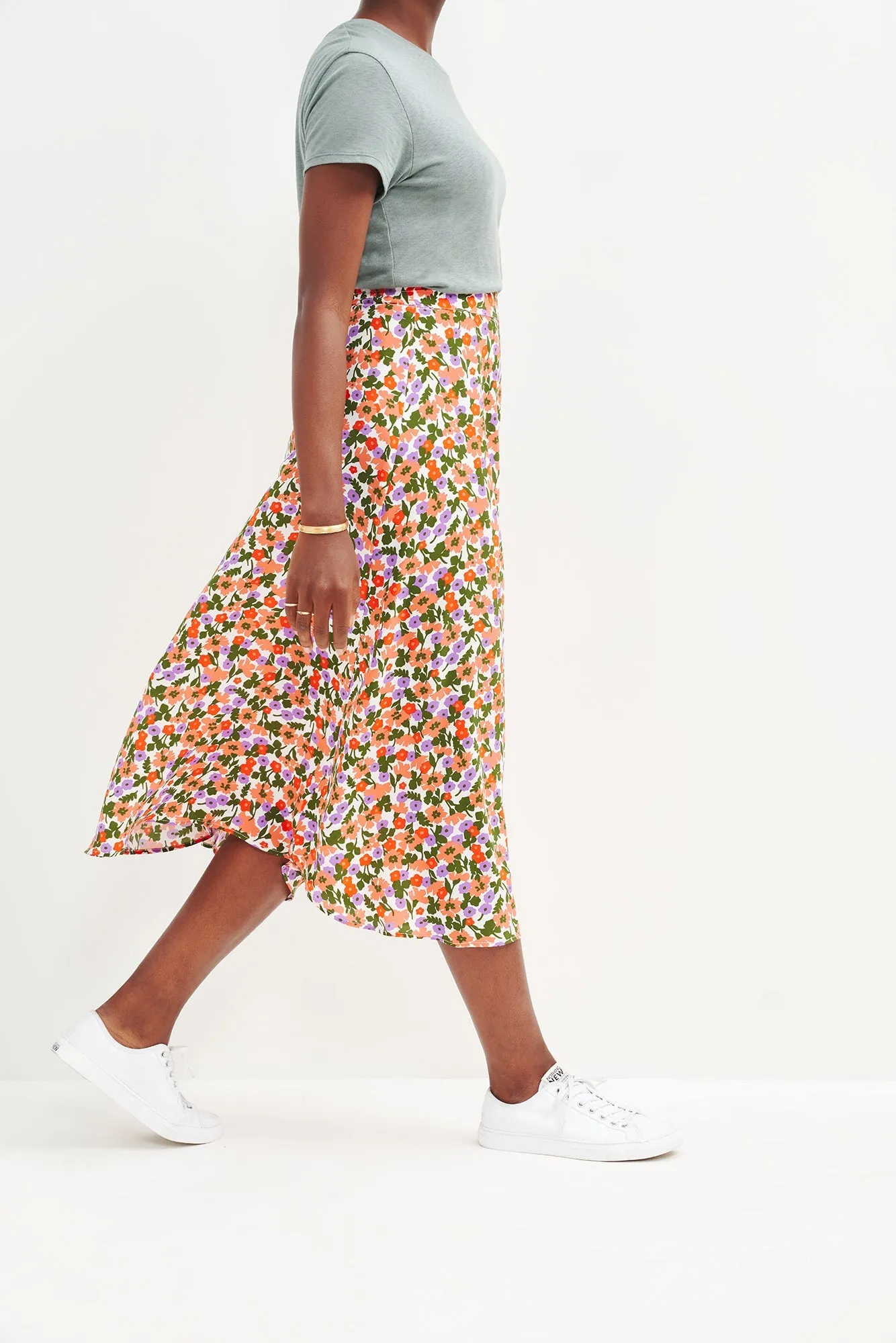 Blaze Washable Silk Skirt - Seaside Floral sold by Amour Vert product image thumbnail 4